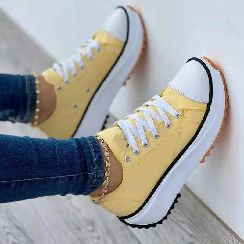 Customizable High-Top Platform Sneakers – Trendy & Comfortable