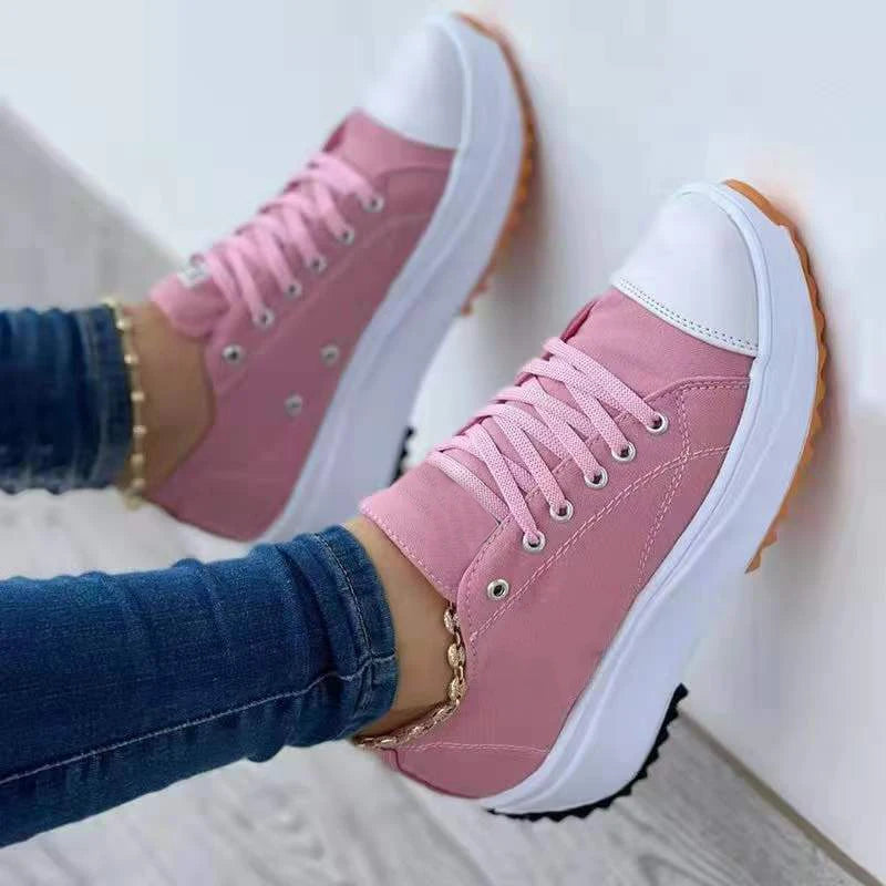 Customizable High-Top Platform Sneakers – Trendy & Comfortable