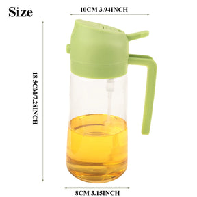 Olive Oil Dispenser & Sprayer – 16oz (470ml) for Kitchen